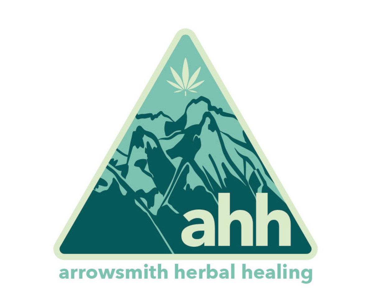 Arrowsmith Herbal Healing triangle mountain logo
