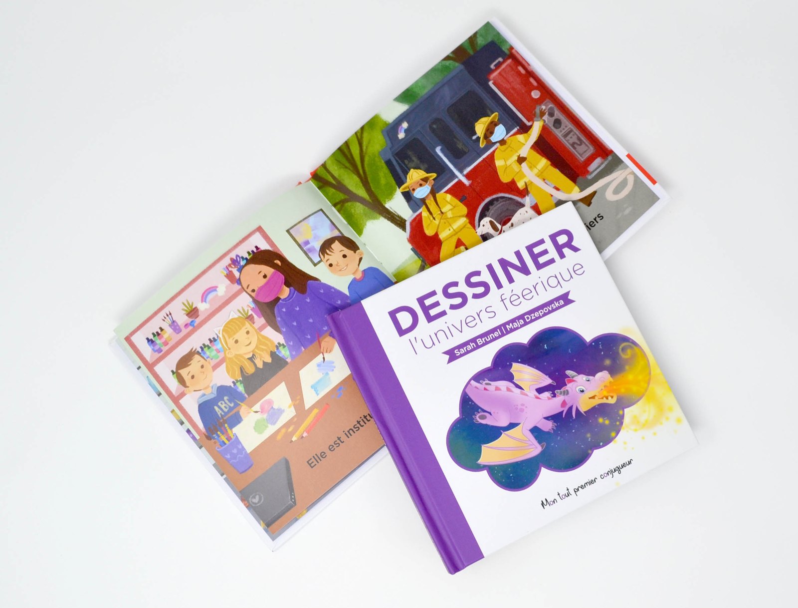 Interior spread with drawing activity