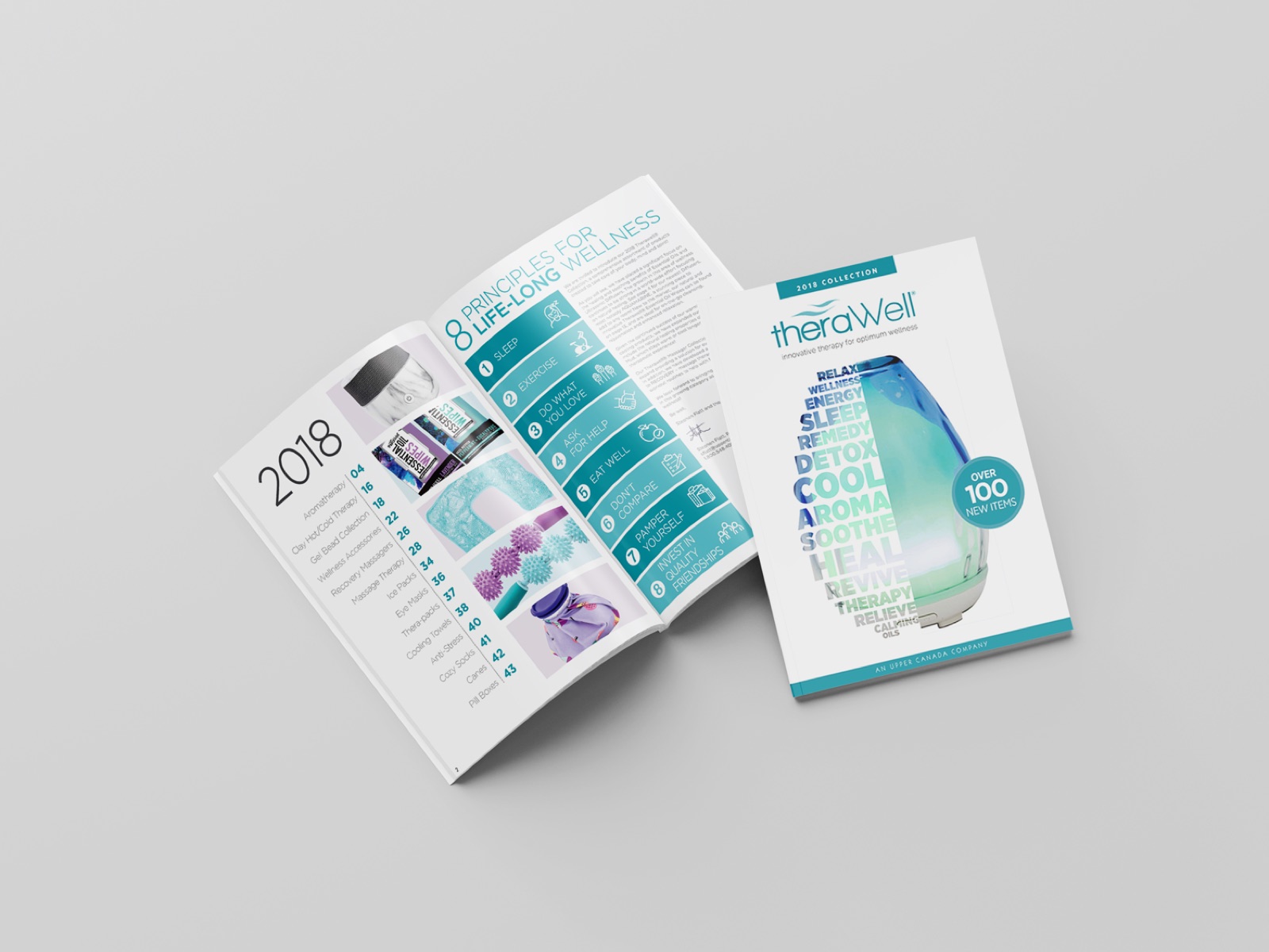 Printed brochure mockup