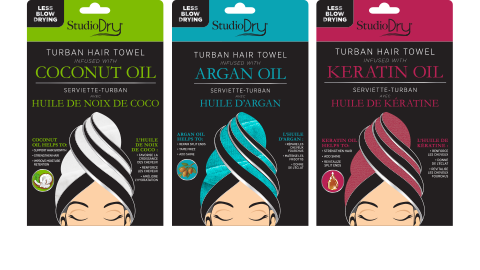 Hair towel wrap packaging