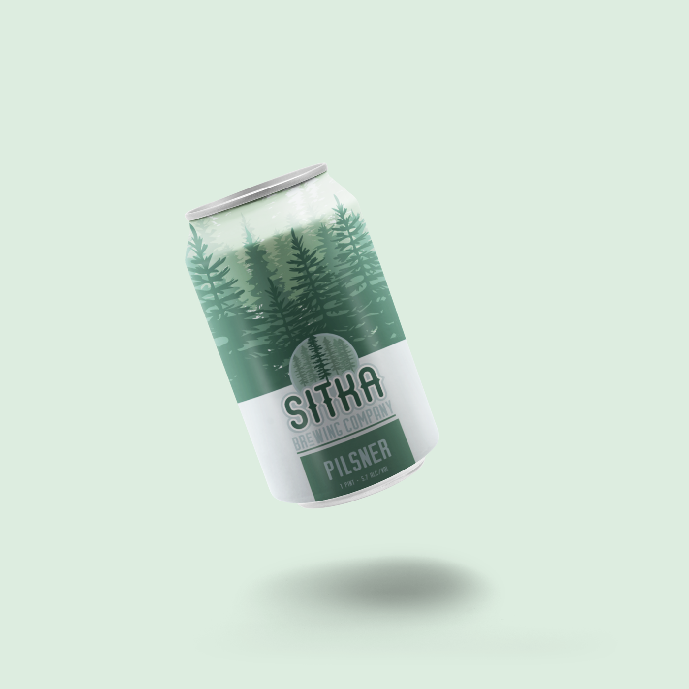 Satin drink can mockup