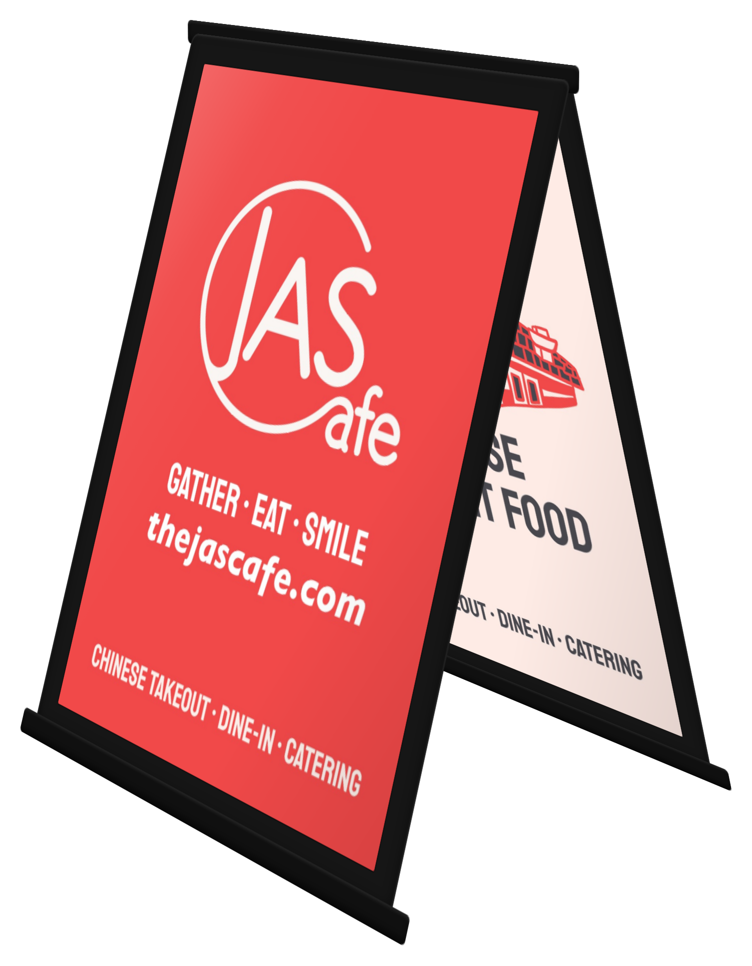 Jas Cafe sandwich board